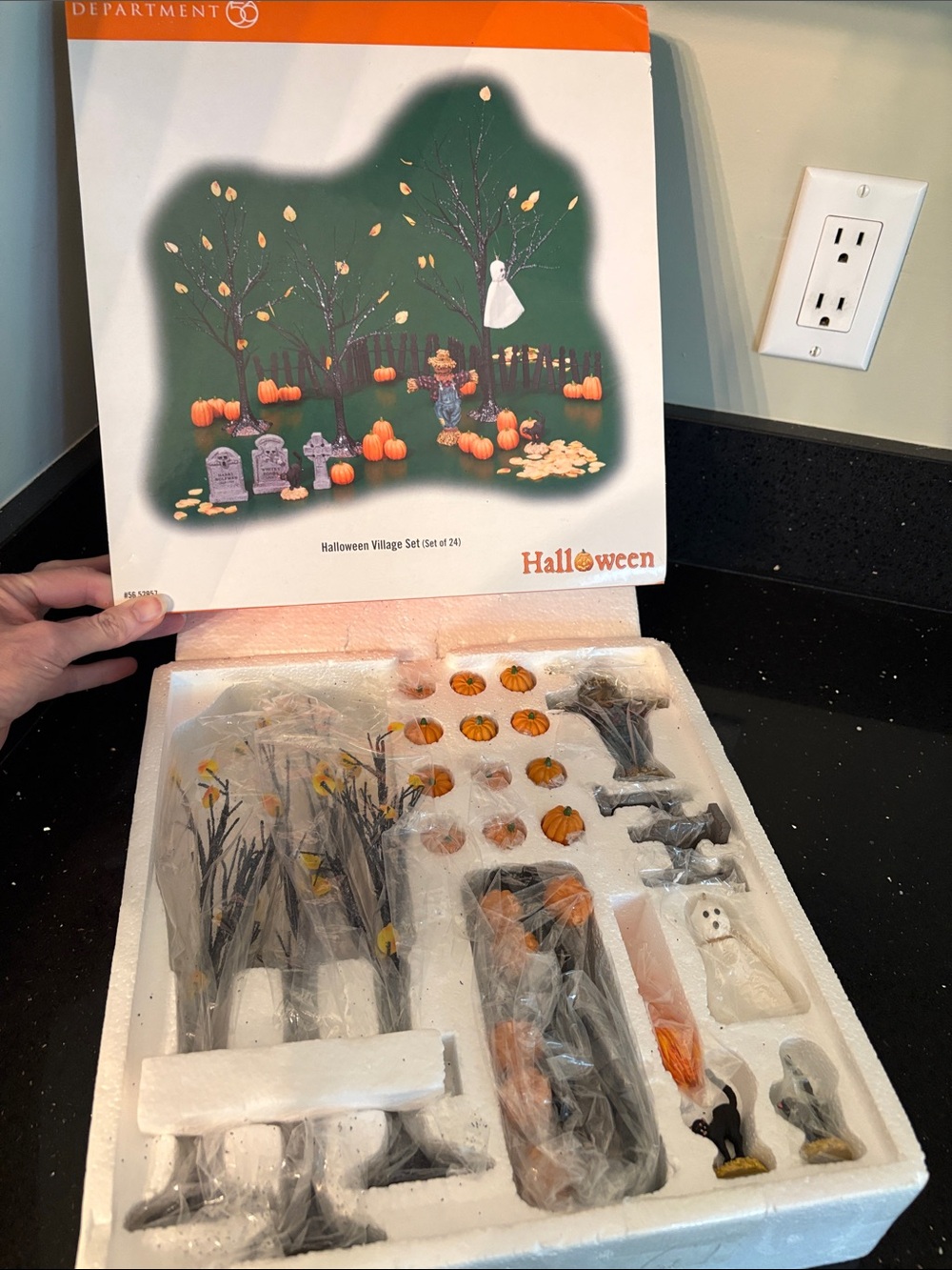Department 56 Halloween Village Set (set of 24 pieces) Accessories Spooky Cute - Picture 1 of 13